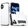 Mobigear Card iPhone 18 Funda Plástico rígido Carcasa Antigolpes con tarjetero - Blanco