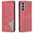 Mobigear Rhombus Slim Samsung Galaxy A54 Wallet case - Red