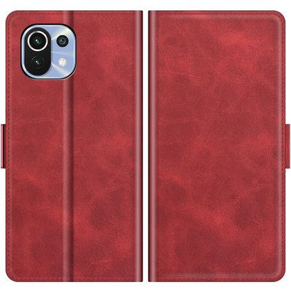 Mobigear Slim Magnet Xiaomi Mi 11 Lite Wallet case - Red