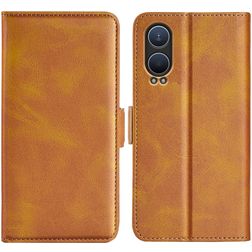 Mobigear Slim Magnet OnePlus Nord CE 4 Lite Wallet case - Cognac