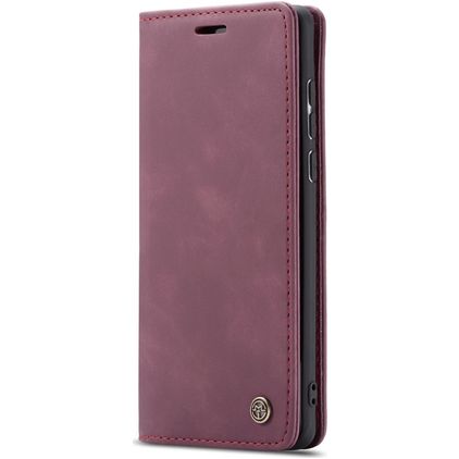 CaseMe 013 Samsung Galaxy A71 Knížkové pouzdro Peněženka - Vínová