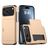 Mobigear Card iPhone 18 Pro Max Hardcase Back cover Antiurto con portacarte - Oro