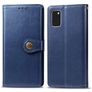 Mobigear Snap Button Samsung Galaxy A41 Knížkové pouzdro Peněženka - Modrá
