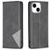 Mobigear Rhombus Slim iPhone 15 Plånboksfodral - Svart