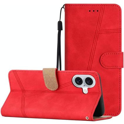 Mobigear Stitch iPhone 17 Wallet case - Red