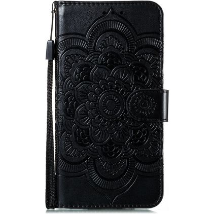 Mobigear Mandala HONOR 9X Lite Plånboksfodral med sedelfack - Svart