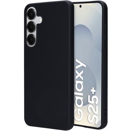 Mobiparts Samsung Galaxy S25 Plus Silicona Carcasa - Negro