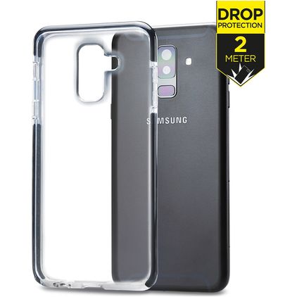 Mobilize Shatterproof Samsung Galaxy A6 Plus (2018) Fodral Hårdplast Skal Stötsäkert - Transparent / Svart