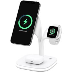 Mobigear MagStation Pro 3in1 MagSafe Charging Station for iPhone / AirPods & Apple Watch - White