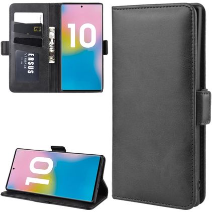 Mobigear Slim Magnet Samsung Galaxy Note 10 Plus Etui z klapką typu portfel - Czarny