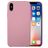 Mobigear Colors iPhone X Silikon Etui plecki - Różowy