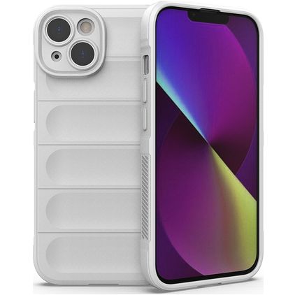 Mobigear Bumpy iPhone 14 Flexibilní TPU Zadní kryt - Bílá