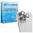 Mobigear Single iPhone 14 Pro Max Szkło hartowane Ochrona obiektywu - Kompatybilna z etui - Srebrny