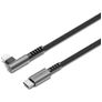 Cygnett Angled Braided USB-C til Apple Lightning Kabel 1 m - Sort