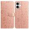 Mobigear Flowers iPhone 17 Capa livro Carteira - Rosa dourado