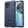 Mobigear Rugged Shield Motorola Moto G72 Joustava TPU Suojakuori Iskunkestävä - Sininen