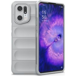 Mobigear Bumpy OPPO Find X5 Pro TPU flexível Capa traseira - Cinzento