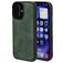 Mobiparts Classic iPhone 16 MagSafe TPU / Leatherette Back cover - Emerald Green