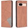Mobigear Rhombus Slim Google Pixel 8a Funda tipo libro - Marrón