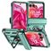 Mobigear Armor Ring Motorola Razr 50 Hard Case Back cover Shockproof with Ring Holder - Green