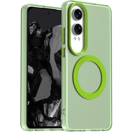 Mobigear Shockproof OnePlus Nord CE 4 Lite MagSafe Tvrdý plast Zadní kryt - Zelená