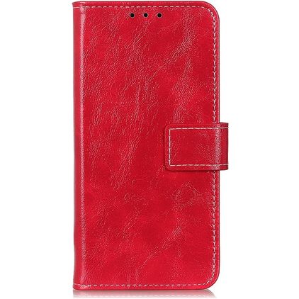 Mobigear Basic OPPO Reno 4 Funda tipo libro Cartera - Rojo