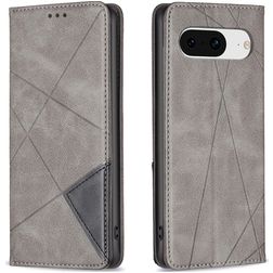 Mobigear Rhombus Slim Google Pixel 8 Plånboksfodral - Grå