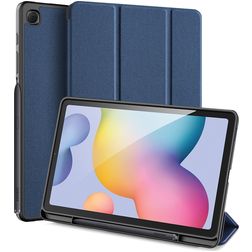 Dux Ducis Domo Samsung Galaxy Tab S6 Lite Plånboksfodral + Pennhållare - Blå