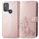 Mobigear Clover Motorola Moto G50 Plånboksfodral med sedelfack - Roséguld
