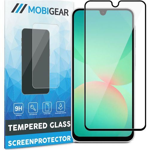 Mobigear Premium Samsung Galaxy A26 Vidro temperado Película de ecrã - Compatível com capas - Preto