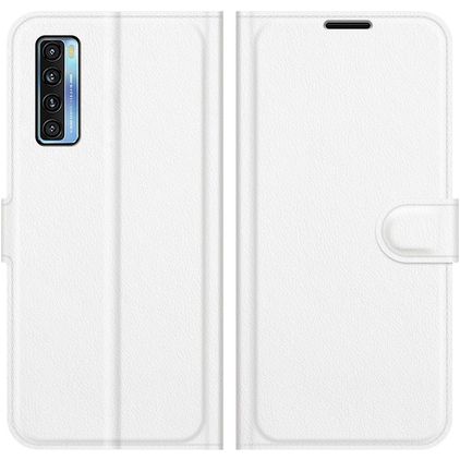 Mobigear Classic TCL 20L Funda tipo libro Cartera - Blanco