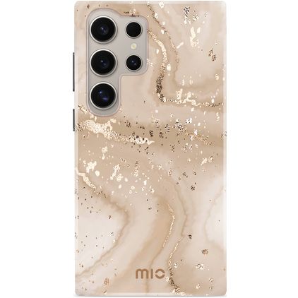 MIO Samsung Galaxy S24 Ultra MagSafe Hardcase Back cover - Gold Marble
