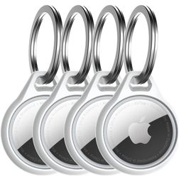 ITSKINS AirCover Apple AirTag Cover Fleksibel TPU Nøglering - Hvid