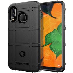 Mobigear Rugged Shield Samsung Galaxy A40 Flexible TPU Back cover Shockproof - Black