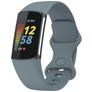 Mobigear Sport Dual Bracelete Silicone Fecho de pino e passador para Fitbit Charge 5 - Spring Purple