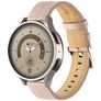 Mobigear Stitched Læder Smartwatch Urrem Spændelås - 22 mm - Lyserød