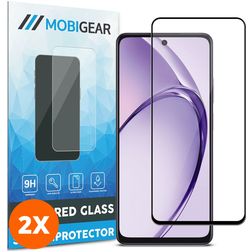 Mobigear Premium OPPO A40 Cristal templado Protector de pantalla - Compatible con fundas (pack de 2)