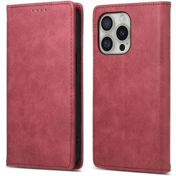 Mobigear Wallet iPhone 16 Pro Capa livro Carteira - Vermelho