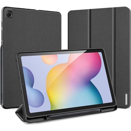 Dux Ducis Domo Samsung Galaxy Tab S6 Lite Wallet case + Stylus Holder - Black