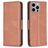 Mobigear Excellent iPhone 15 Pro Max Funda tipo libro Cartera - Marrón