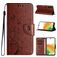 Mobigear Flowers Samsung Galaxy A35 Etui z klapką typu portfel - Brązowy