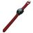Mobigear Bumpy Silikoni Smartwatch Ranneke Solki - 22 mm - Viininpunainen