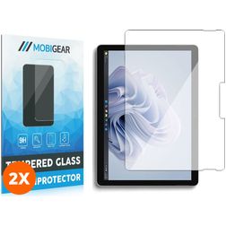 Mobigear Microsoft Surface Go 4 Vidro temperado Película de ecrã - Compatível com capas - Preto (Pack de 2)