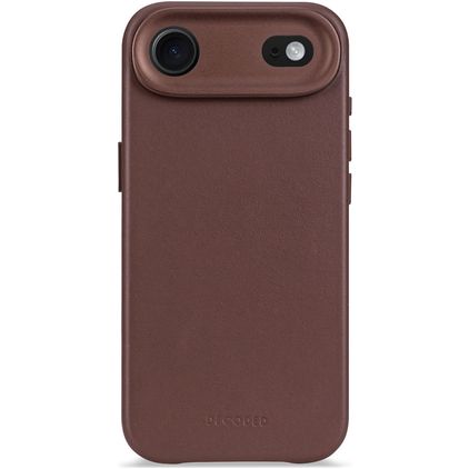 Decoded iPhone Air Pele genuína Capa traseira Antichoque - Dark Ruby