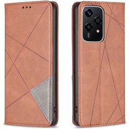 Mobigear Rhombus Slim HONOR 200 Lite Knížkové pouzdro - Hnědá