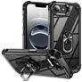 Mobigear Crystal Ring iPhone 17e Fodral Hårdplast Skal med ringhållare - Svart