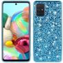 Mobigear Glitter Samsung Galaxy A73 Hardcase Etui plecki - Niebieski
