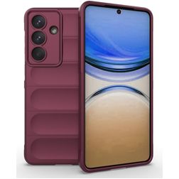 Mobigear Bumpy Samsung Galaxy S26 Plus Flexibel TPU Skal - Wine Red