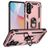Mobigear Armor ring Samsung Galaxy A36 Plástico rígido Capa traseira Antichoque com anel - Rosa dourado