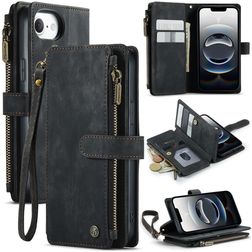 CaseMe C30 iPhone 16e Pungetui med Seddelrum - Sort